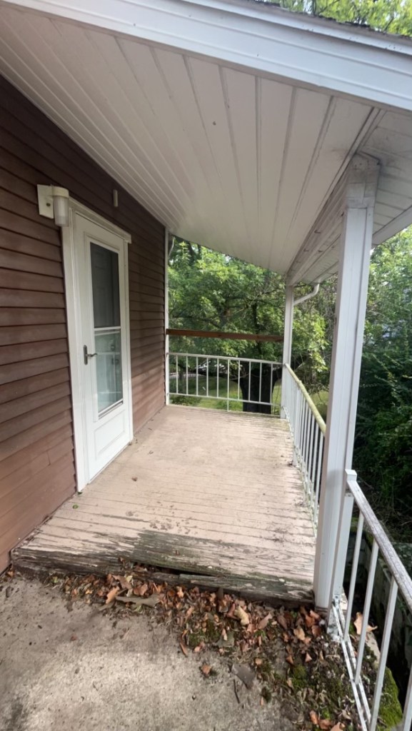 customer deck porch in need of repair