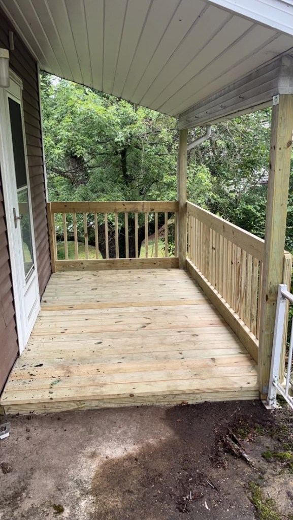 customer deck repair porch repair